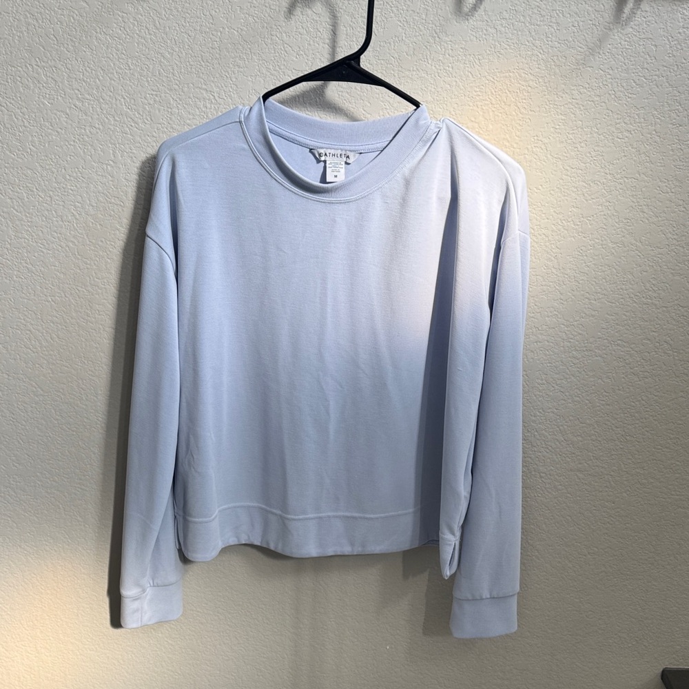 Athleta Sky Blue Crew Neck Top
